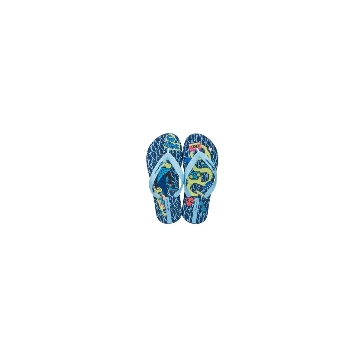 Chinelo Ipanema Grendene Temas Infantil 25479 Azul/Azul Chinelo Ipanema Grendene Temas Infantil 25479 Azul/Azul