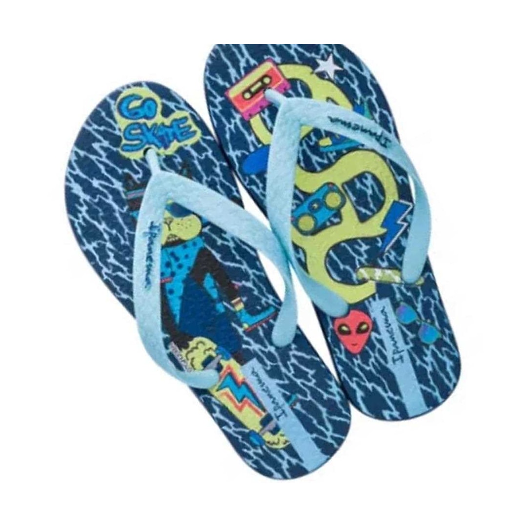 Chinelo Ipanema Grendene Temas Infantil 25479 Azul/Azul Chinelo Ipanema Grendene Temas Infantil 25479 Azul/Azul