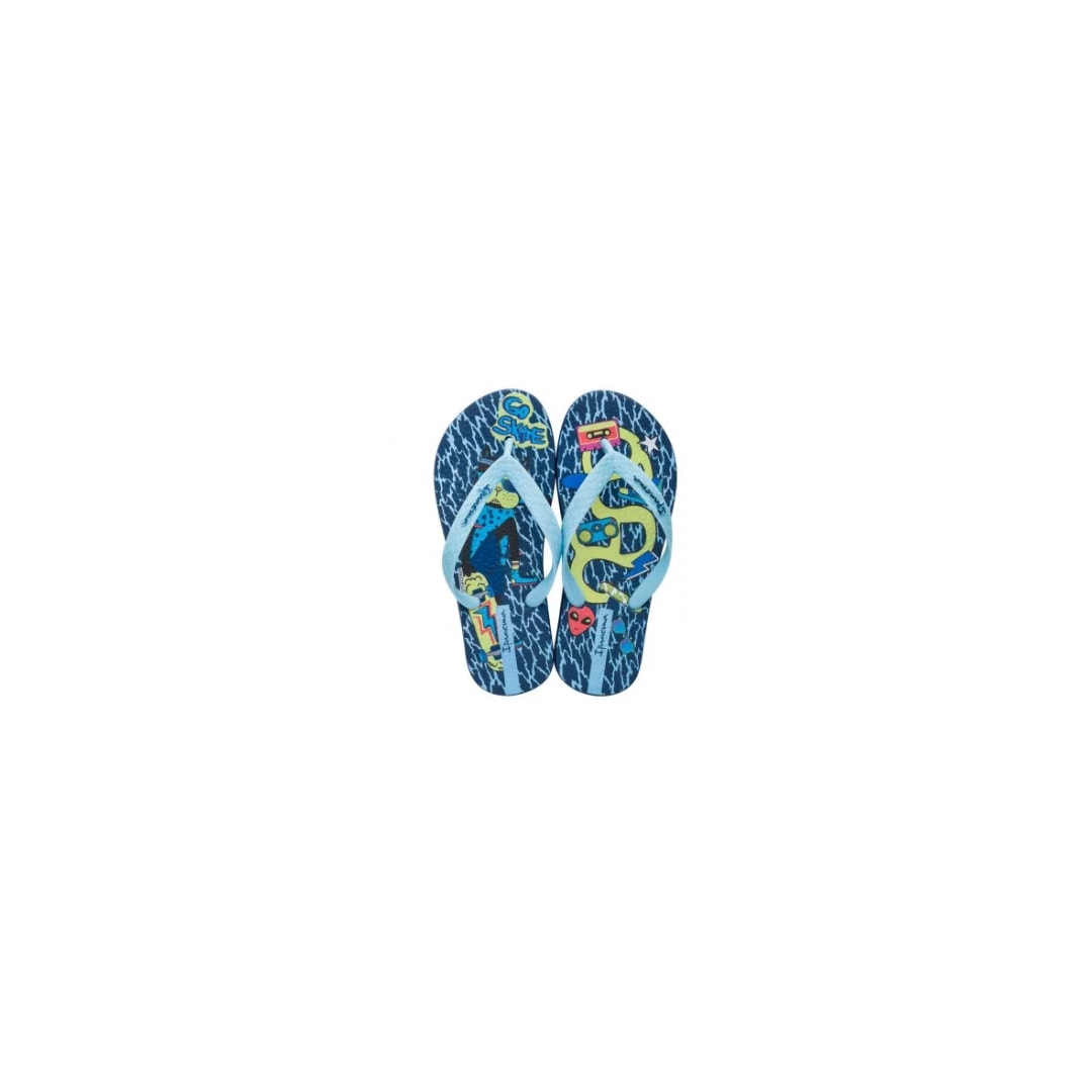 Chinelo Ipanema Grendene Temas Infantil 25479 Azul/Azul