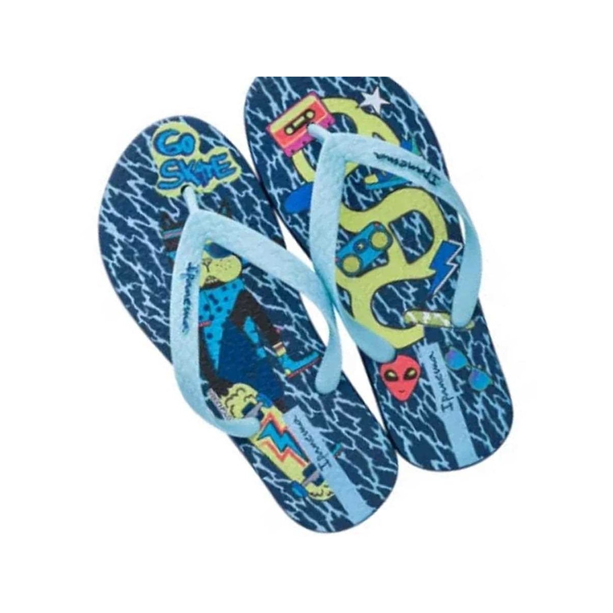 Chinelo Ipanema Grendene Temas Infantil 25479 Azul/Azul Chinelo Ipanema Grendene Temas Infantil 25479 Azul/Azul