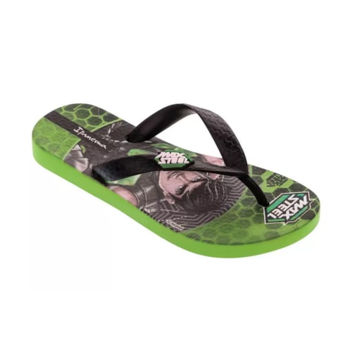 CHINELO IPANEMA MAX STEEL MENINO 26048 GRENDENE - VERDE/PRETO