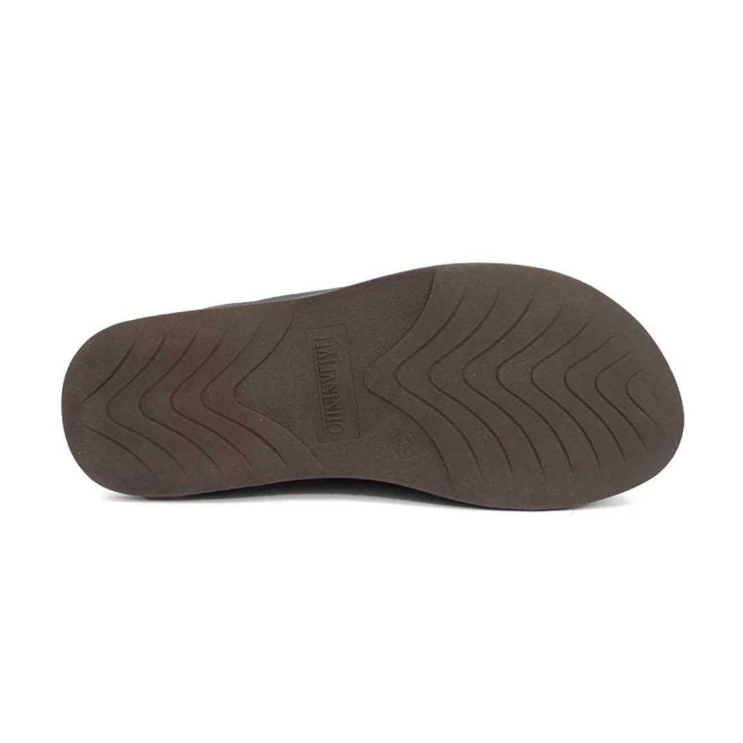 Chinelo Italianinho Babuche de Couro 30127 Cafe