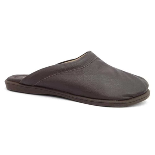 Chinelo Italianinho Babuche de Couro 30127 Cafe