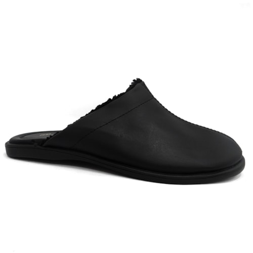 Chinelo Italianinho de Couro 10730130 Preto