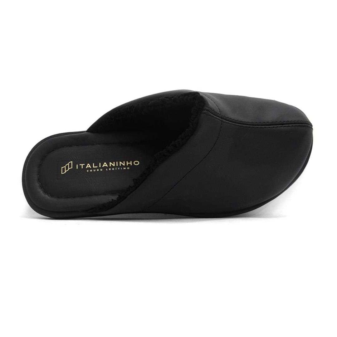 Chinelo Italianinho de Couro 10730130 Preto