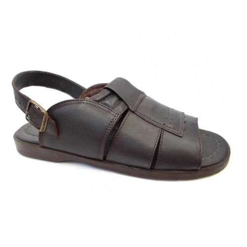 Chinelo Italianinho De Couro 34302 Cafe