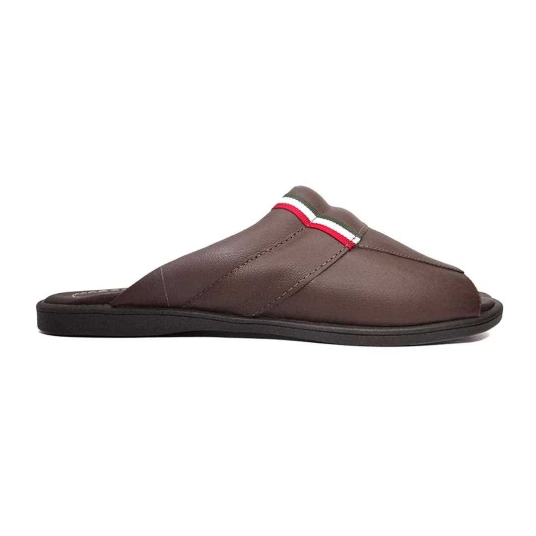 Chinelo Italianinho de Couro do Papai 10730128 Cafe