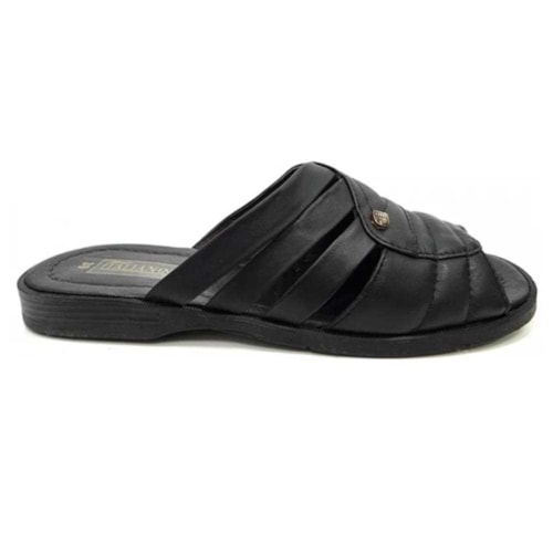 Chinelo Italianinho de Couro Legitimo 34103 Preto