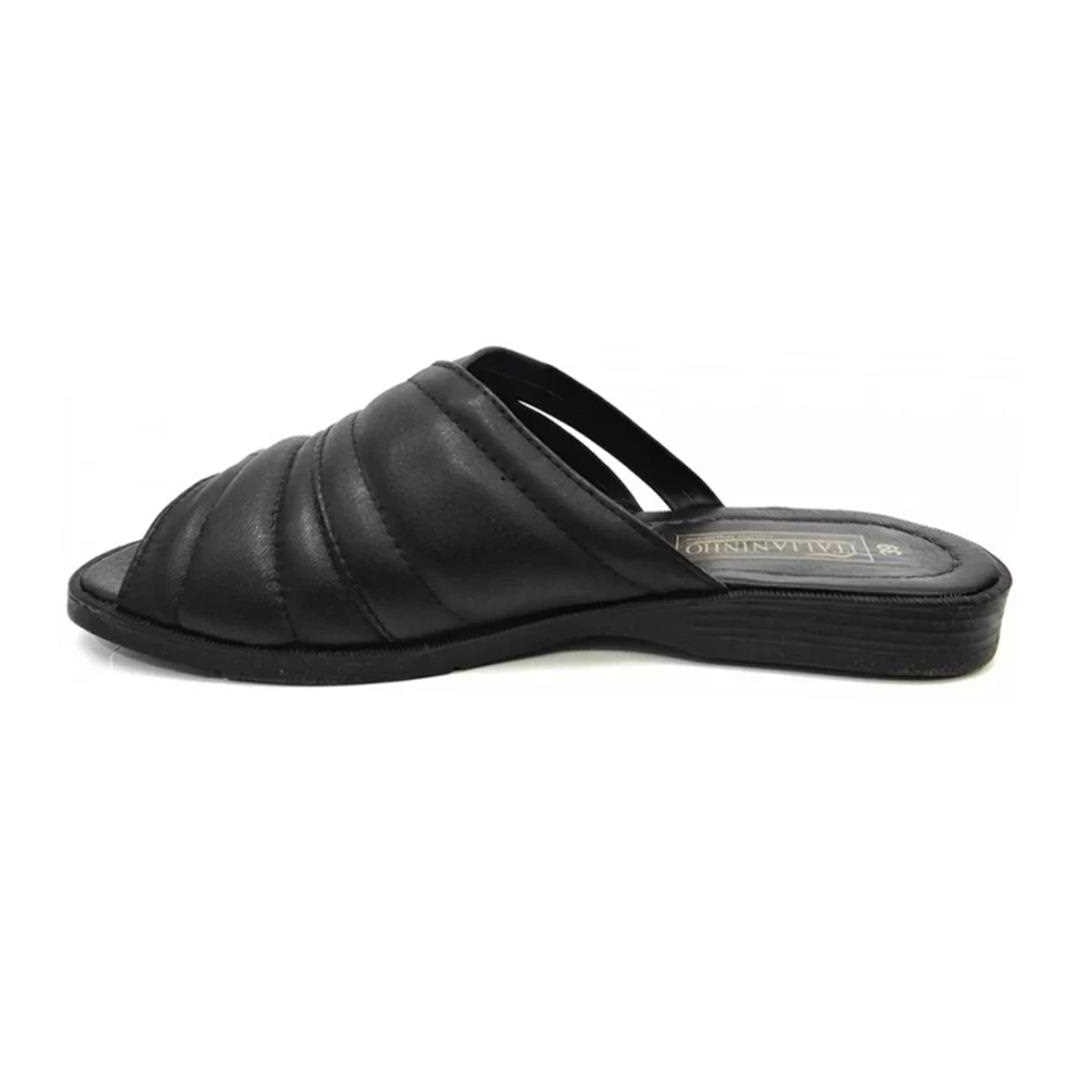 Chinelo Italianinho de Couro Legitimo 34103 Preto Chinelo Italianinho de Couro Legitimo 34103 Preto