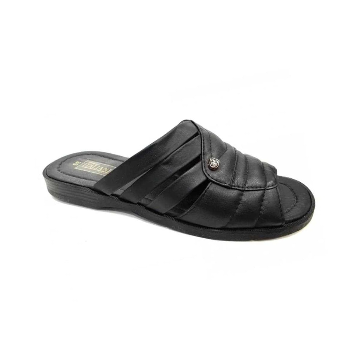 Chinelo Italianinho de Couro Legitimo 34103 Preto Chinelo Italianinho de Couro Legitimo 34103 Preto