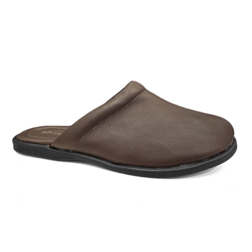 Chinelo Italianinho Masculino Couro 107302273 Cafe