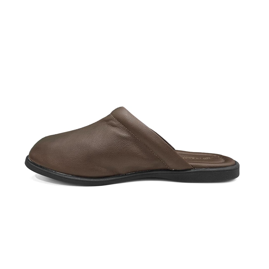 Chinelo Italianinho Masculino Couro 107302273 Cafe