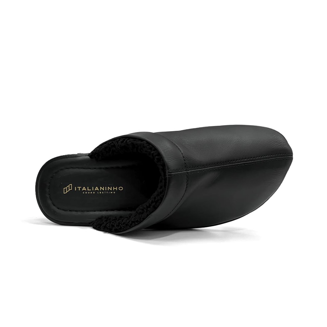 Chinelo Italianinho Masculino Couro 10730230 Preto Chinelo Italianinho Masculino Couro 10730230 Preto