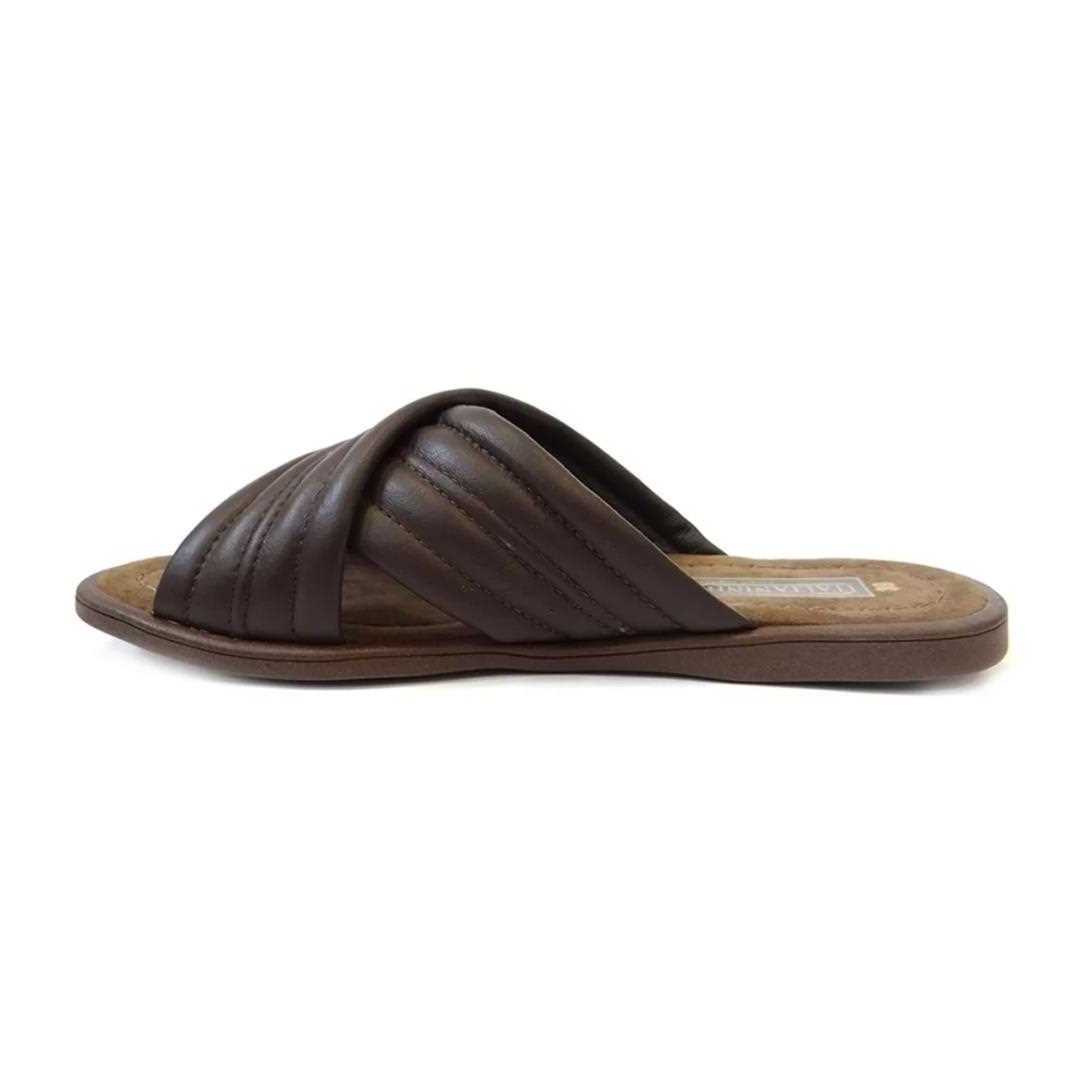 Chinelo Italianinho Masculino de Couro 73105 Cafe Chinelo Italianinho Masculino de Couro 73105 Cafe