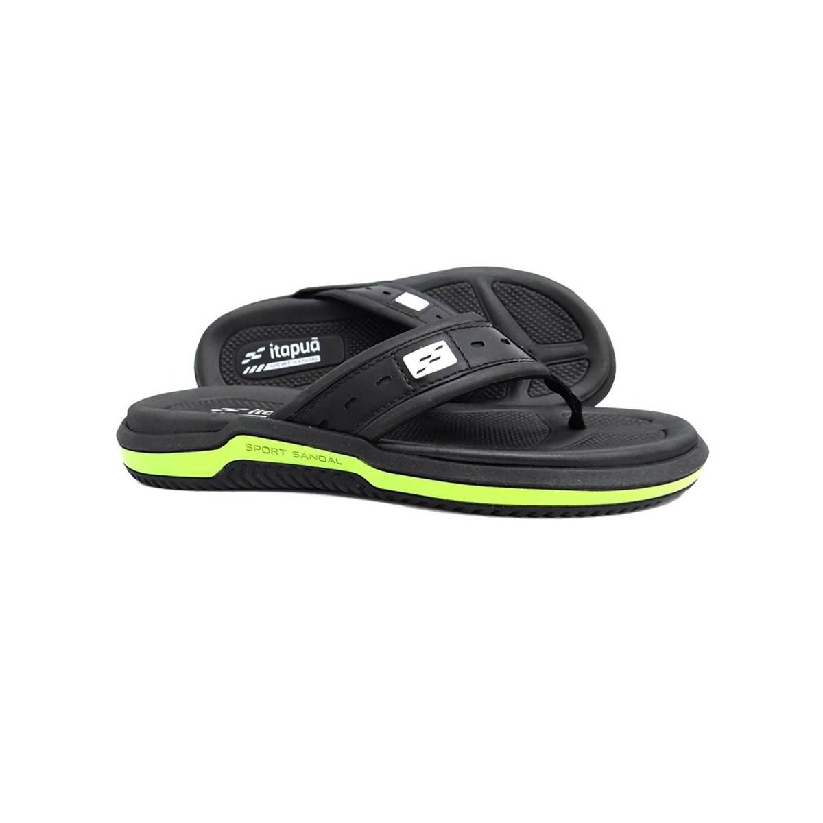 Chinelo Itapuã Masculino 6851 Preto/Limao