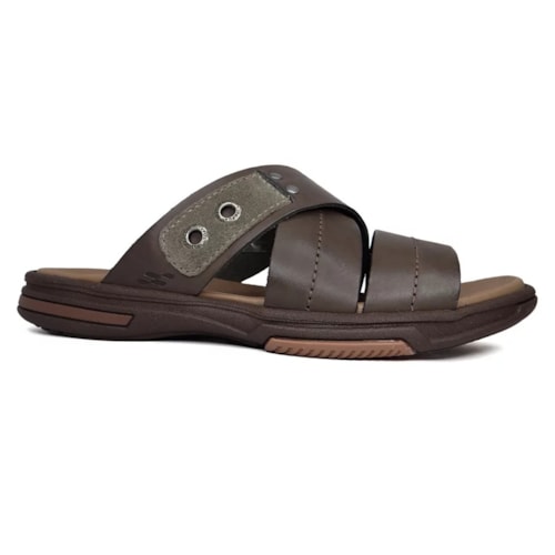 Chinelo Itapua Masculino Couro 5355 Ebano