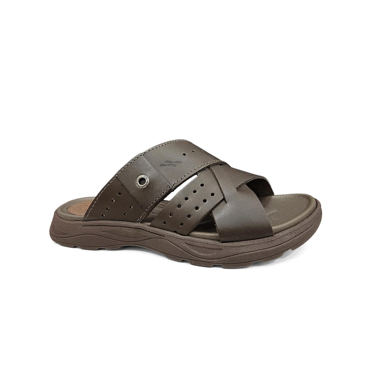 Chinelo Itapuã Masculino Couro Doca 1251 Ebano New