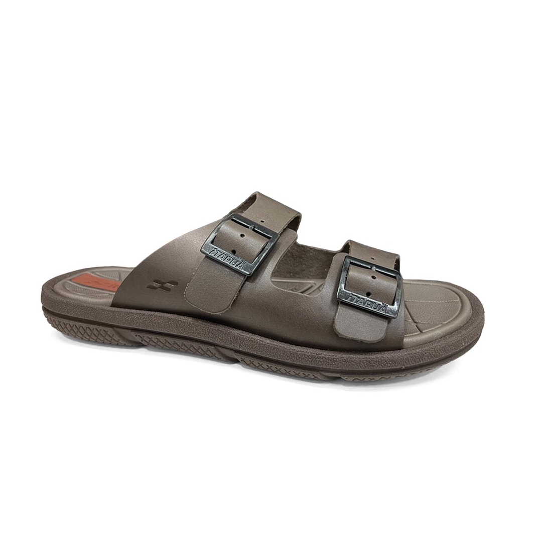 Chinelo Itapuã Masculino Couro Milano 764 Ebano