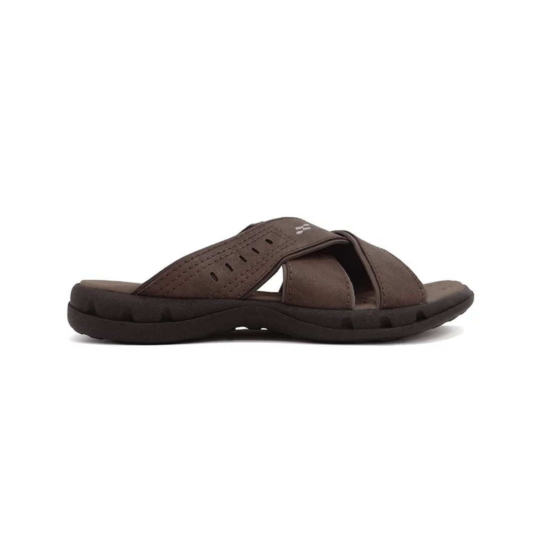 Chinelo Itapua Masculino De Couro 10402 Chocolate/Chocolate