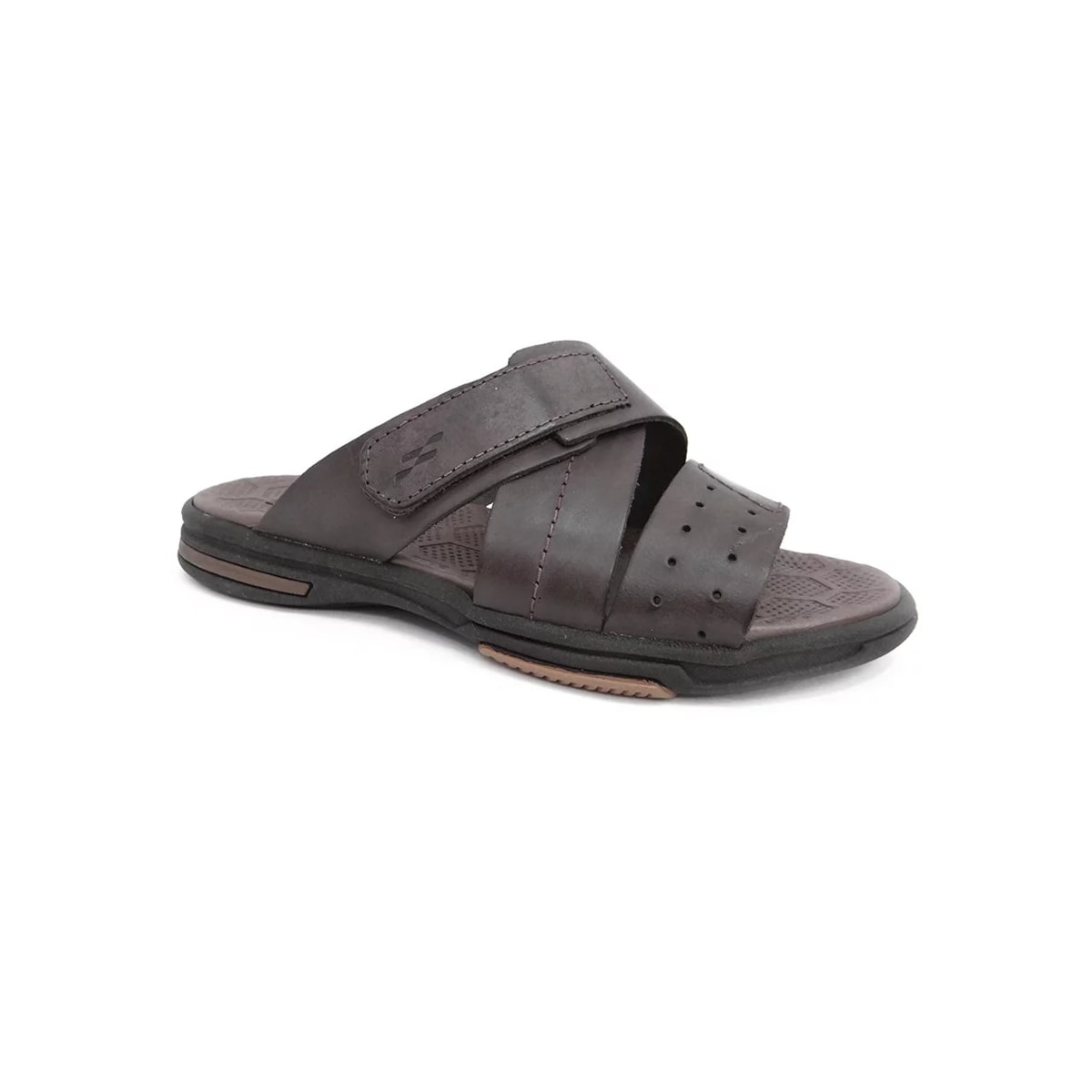 Chinelo Itapua Masculino De Couro 5301 Cafe Escuro