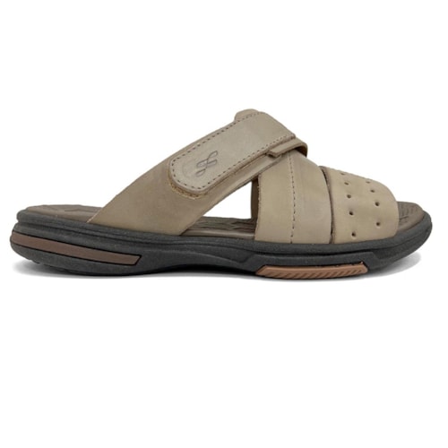 Detalhe - Chinelo Itapua Masculino De Couro 5301 Toast