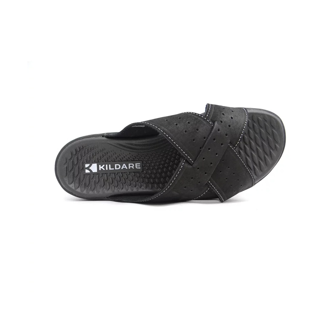 Chinelo Kildare Masculino de Couro 1311.5303 Preto