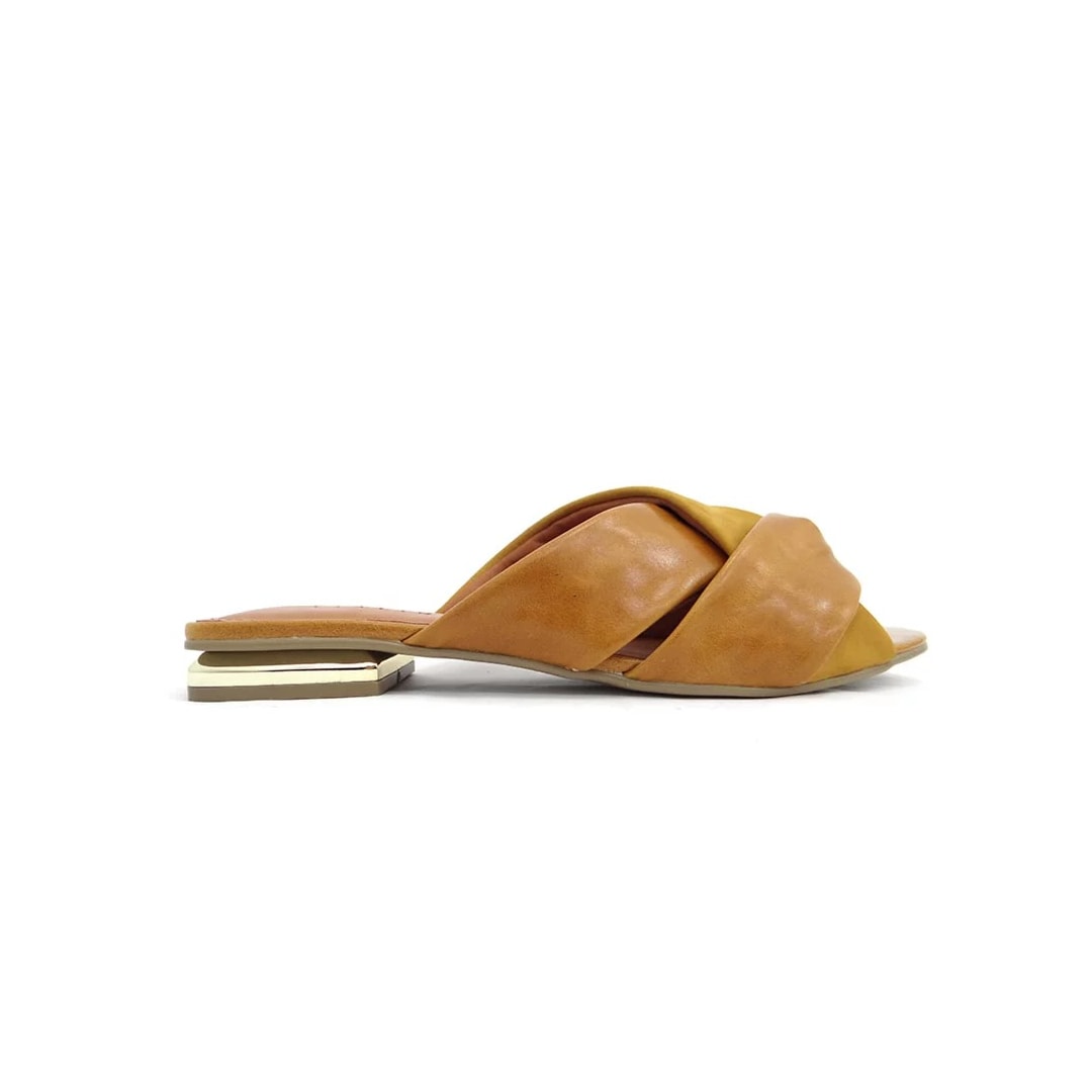 Chinelo Lia Line Rasteira Couro 1934.9782 Mostarda Chinelo Lia Line Rasteira Couro 1934.9782 Mostarda