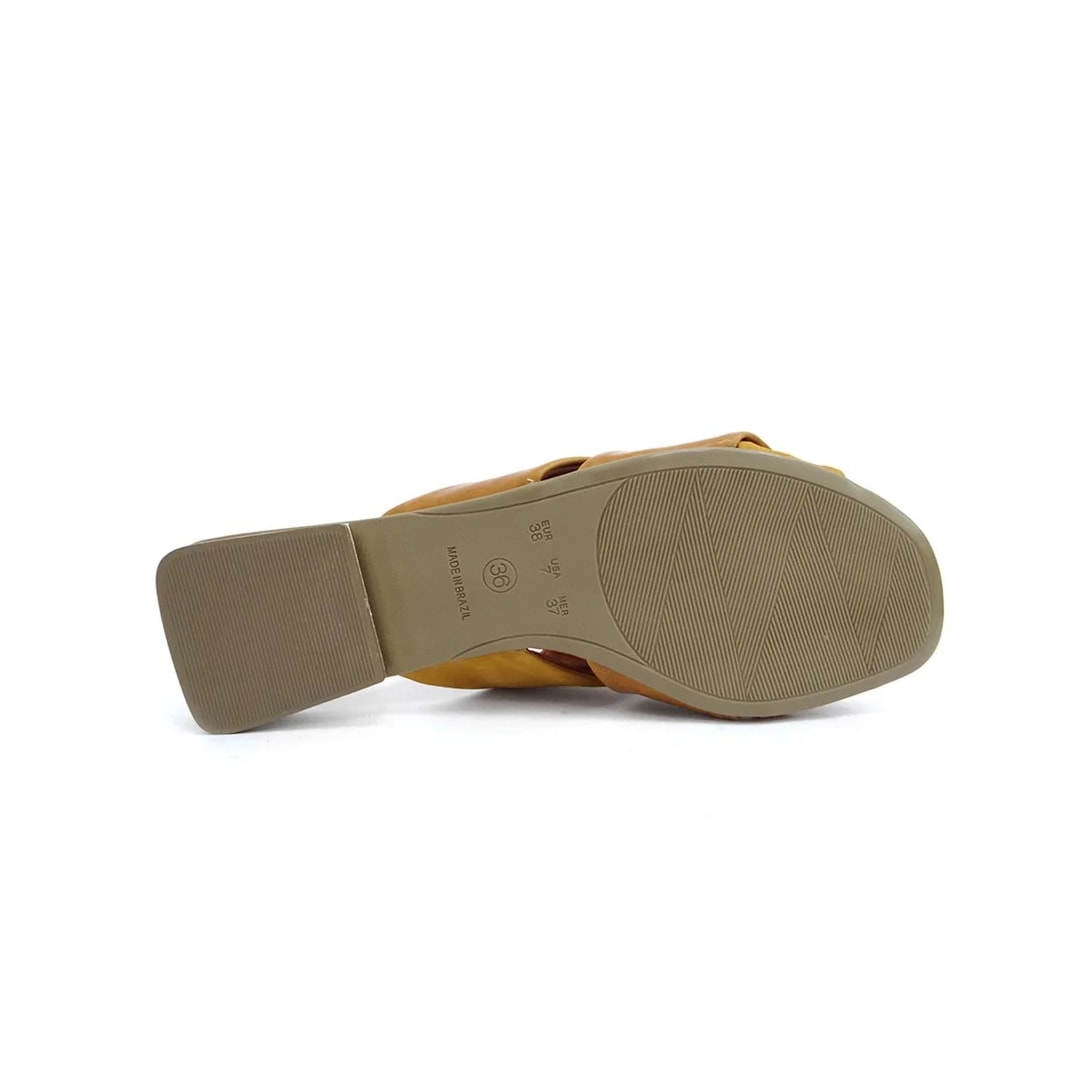 Chinelo Lia Line Rasteira Couro 1934.9782 Mostarda Chinelo Lia Line Rasteira Couro 1934.9782 Mostarda