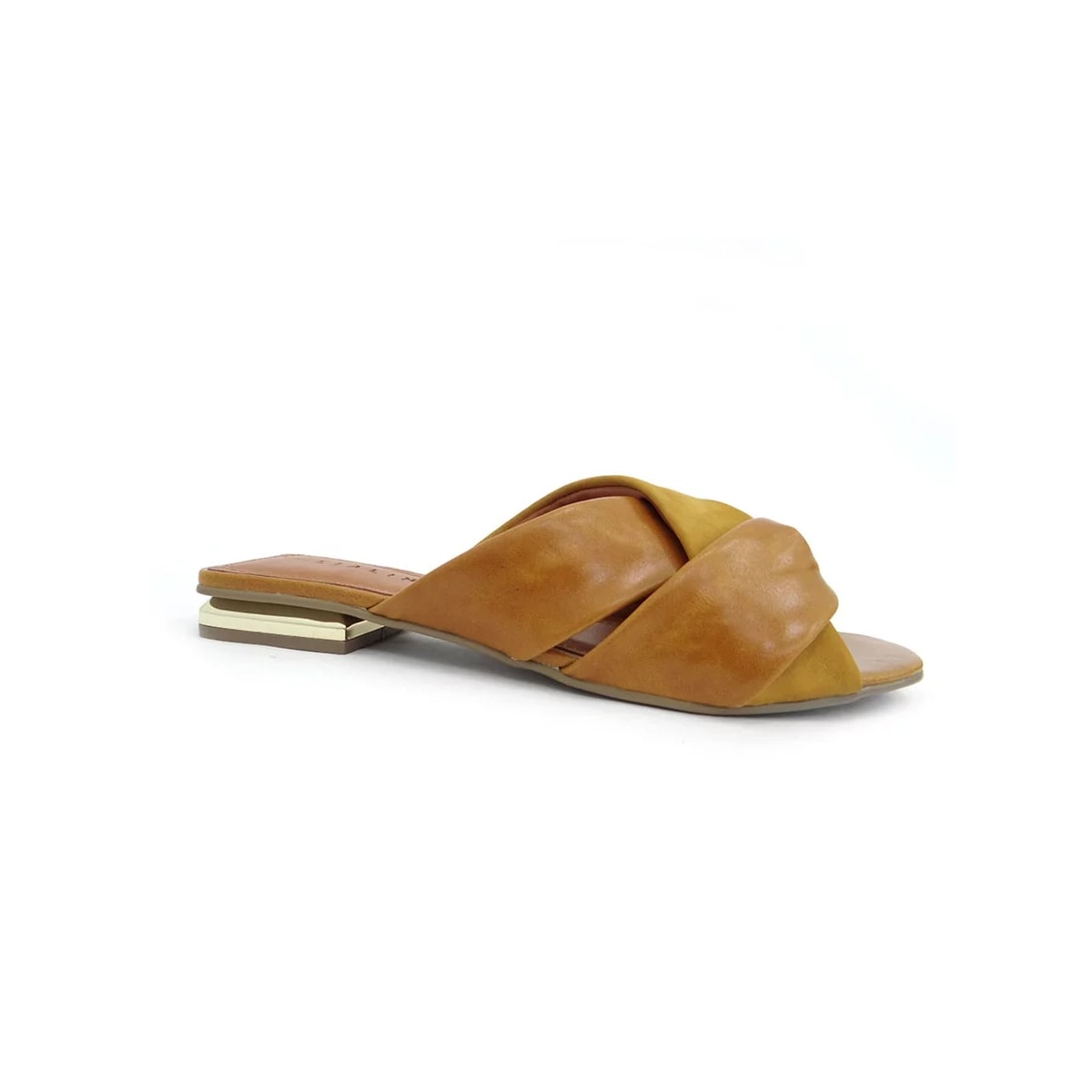 Chinelo Lia Line Rasteira Couro 1934.9782 Mostarda Chinelo Lia Line Rasteira Couro 1934.9782 Mostarda