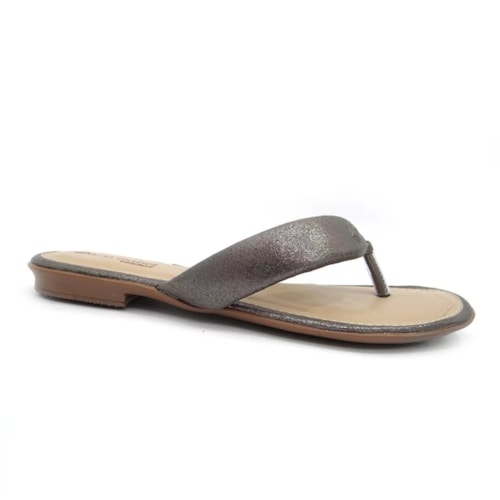 Chinelo Maria Isabel Rasteira Feminina 40.001 Prata Velha