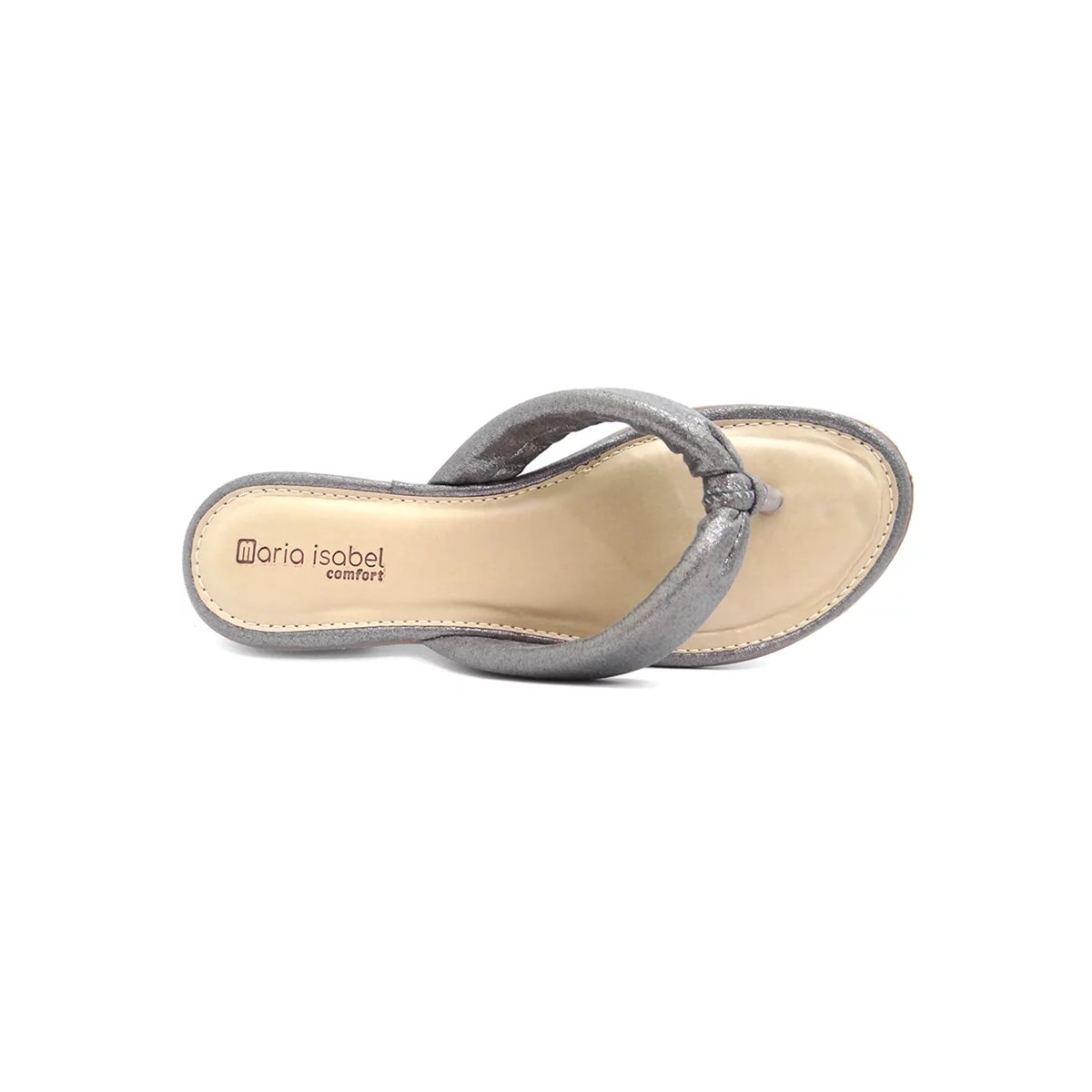 Chinelo Maria Isabel Rasteira Feminina 40.001 Prata Velha Chinelo Maria Isabel Rasteira Feminina 40.001 Prata Velha
