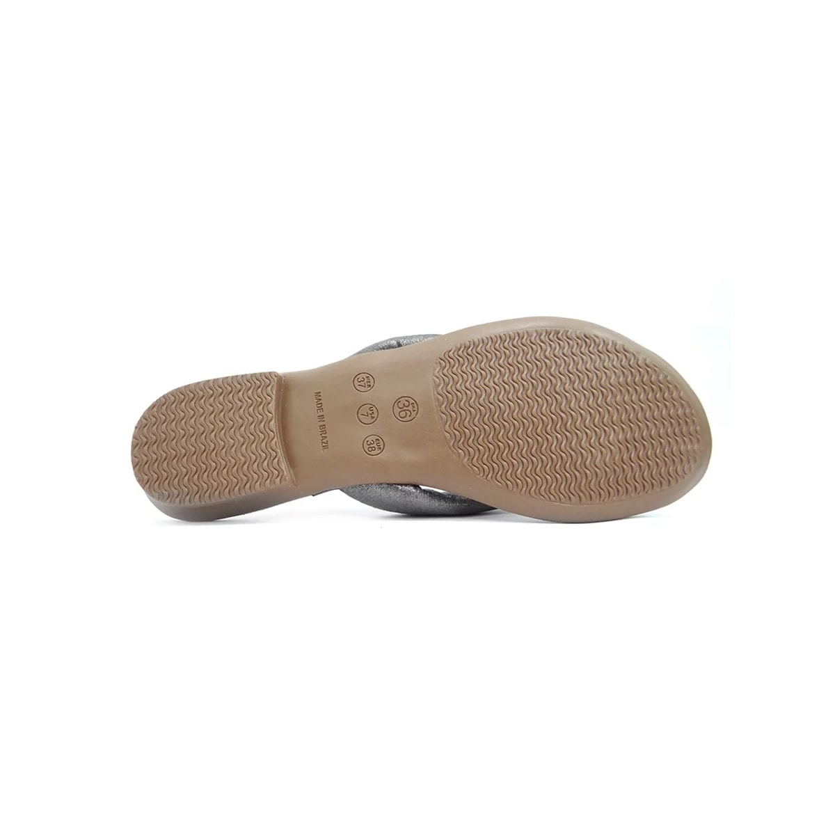 Chinelo Maria Isabel Rasteira Feminina 40.001 Prata Velha