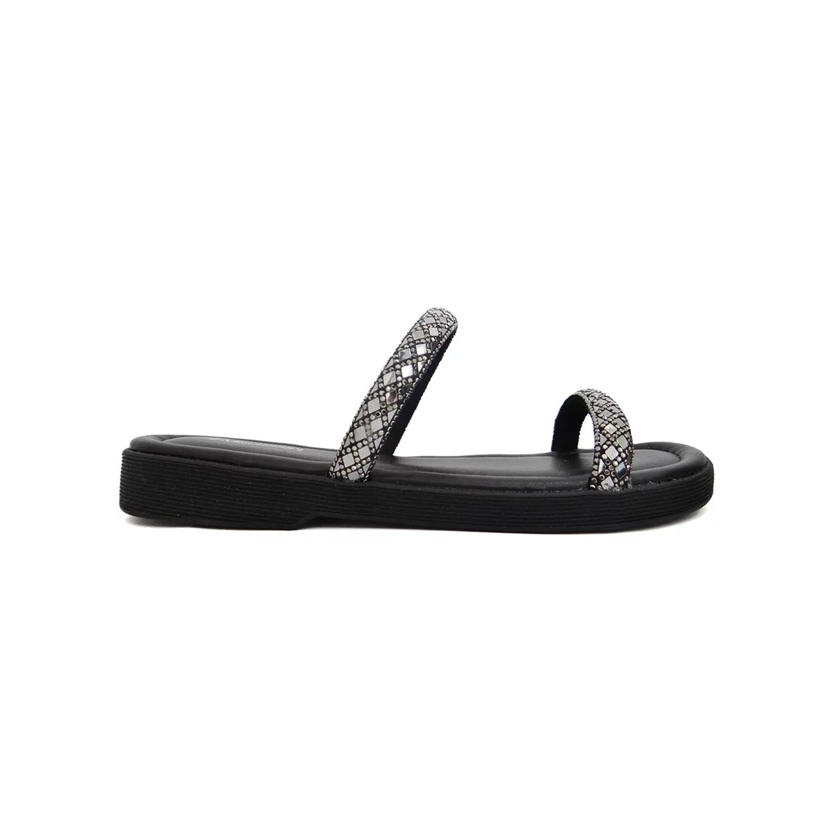 Chinelo Mississipi Flatform Mi371 Pewter/Preto Chinelo Mississipi Flatform Mi371 Pewter/Preto