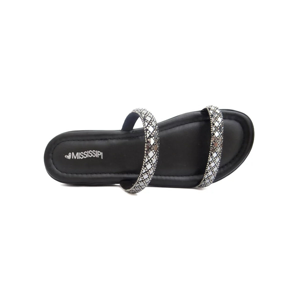 Chinelo Mississipi Flatform Mi371 Pewter/Preto Chinelo Mississipi Flatform Mi371 Pewter/Preto