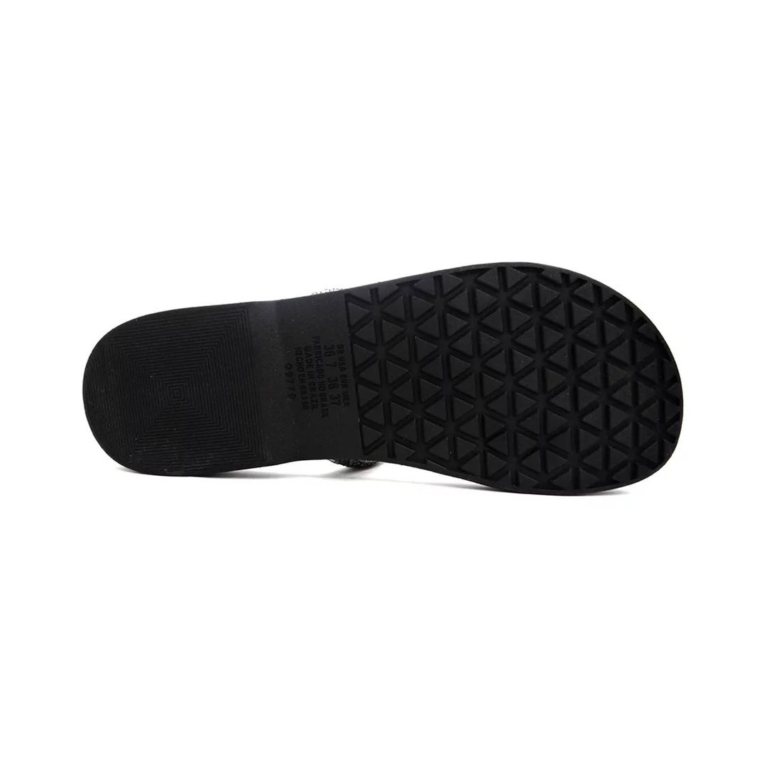 Chinelo Mississipi Flatform Mi371 Pewter/Preto