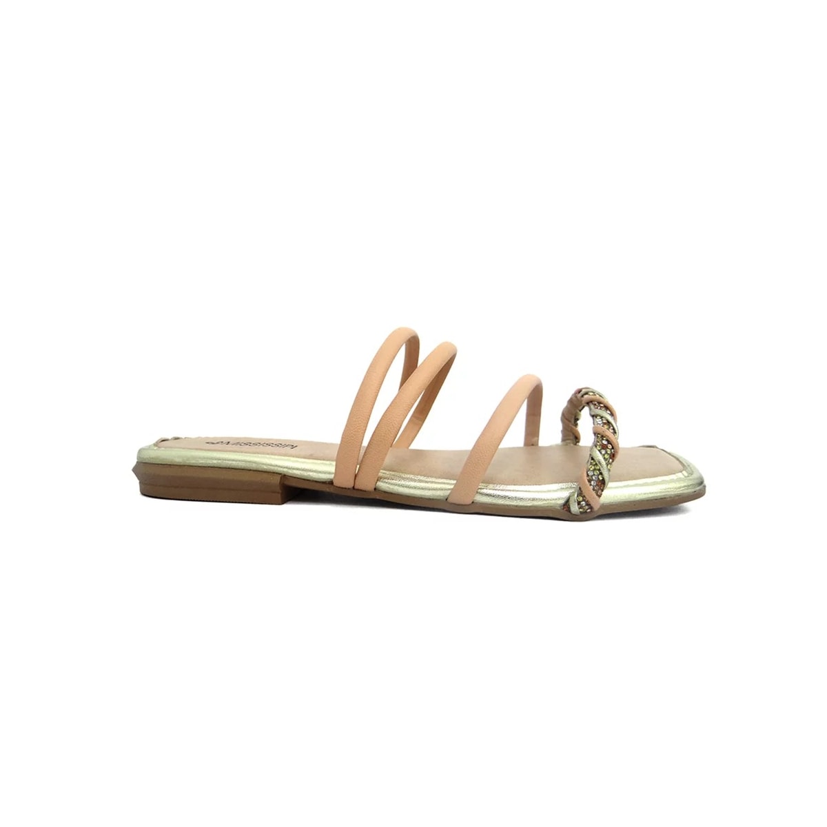 Chinelo Mississipi Rasteira Q8361 Mel/Champagner Chinelo Mississipi Rasteira Q8361 Mel/Champagner