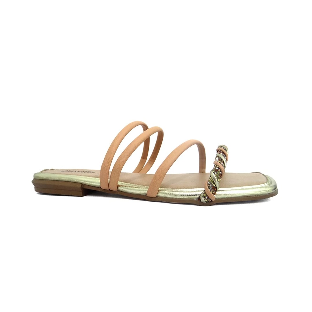 Chinelo Mississipi Rasteira Q8361 Mel/Champagner Chinelo Mississipi Rasteira Q8361 Mel/Champagner