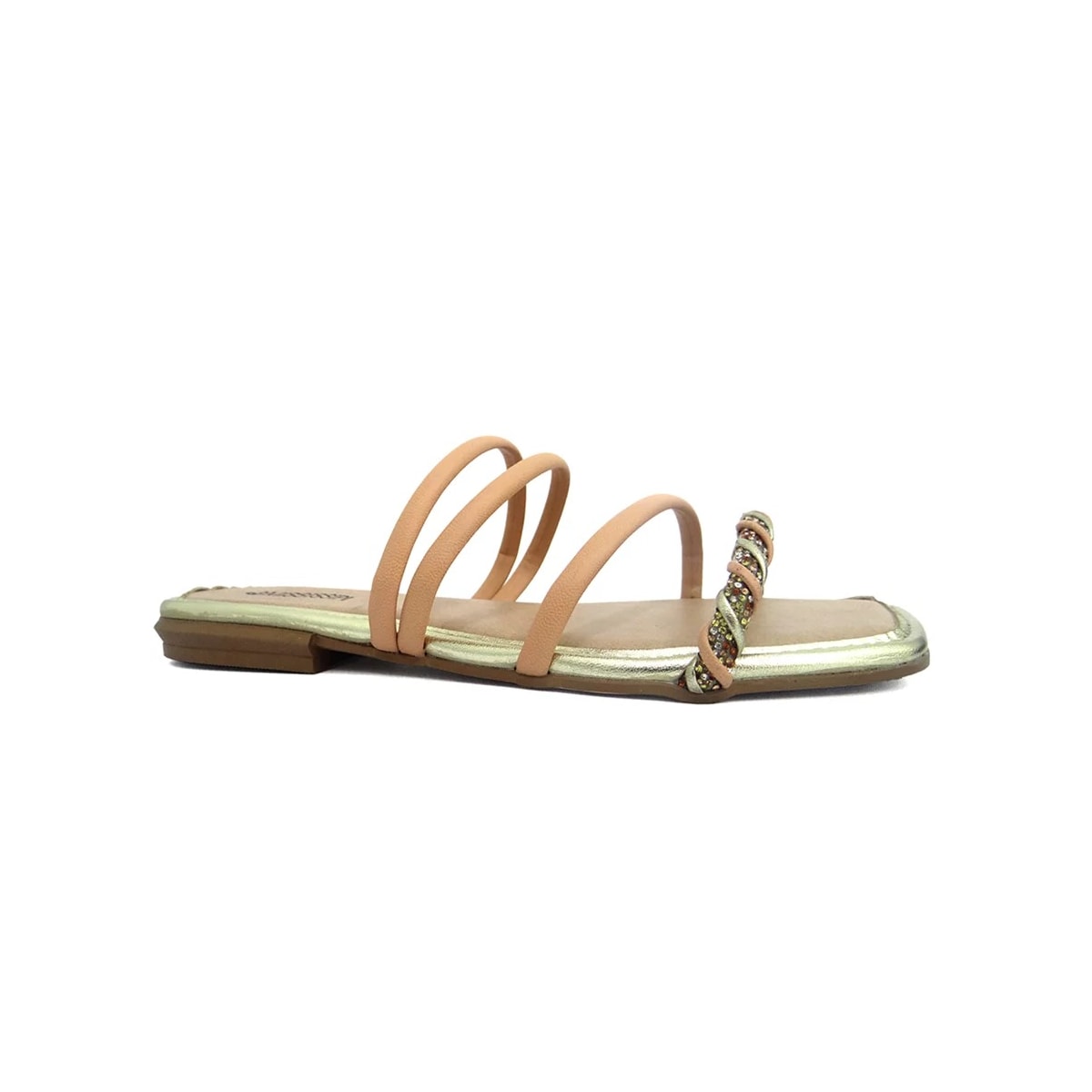 Chinelo Mississipi Rasteira Q8361 Mel/Champagner Chinelo Mississipi Rasteira Q8361 Mel/Champagner