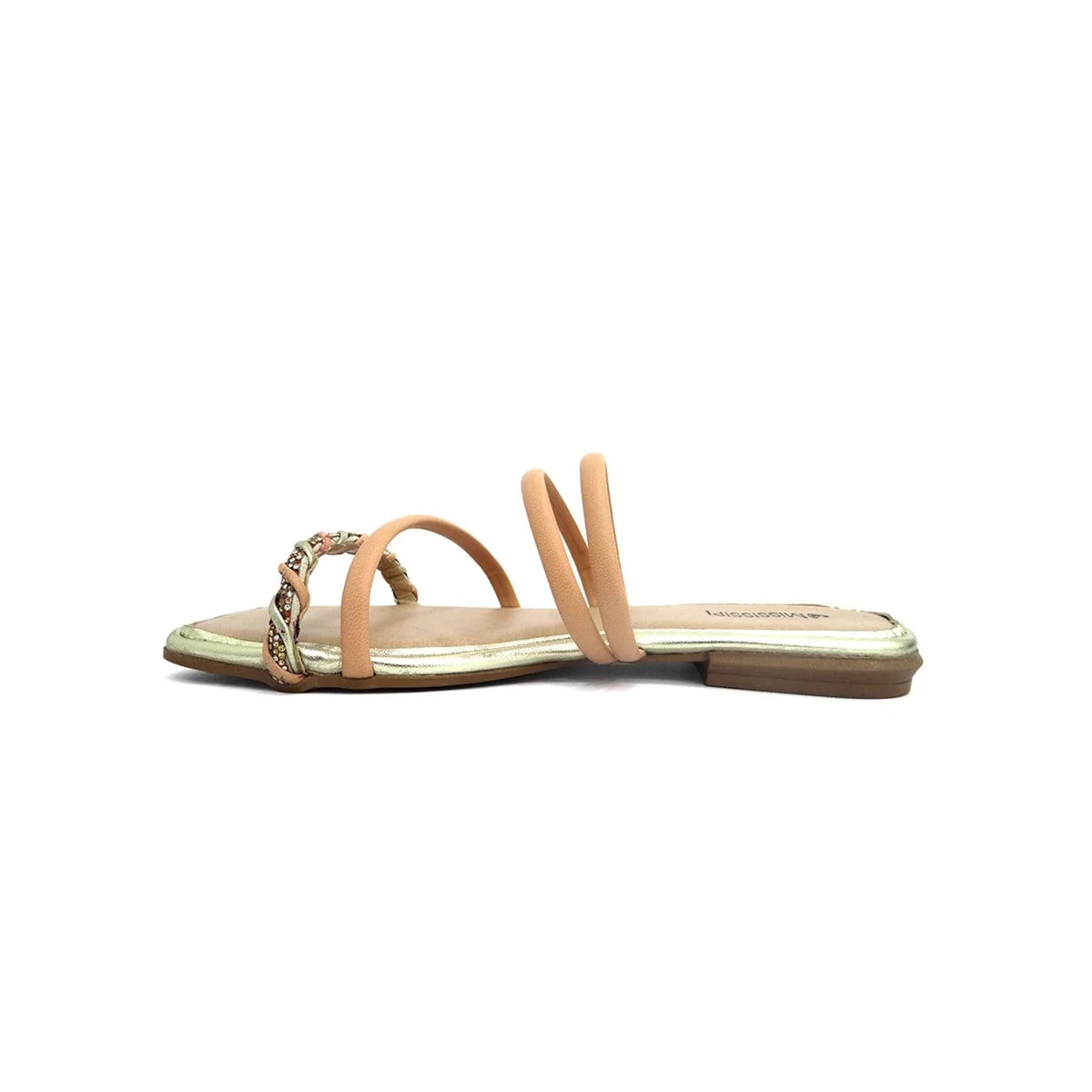 Chinelo Mississipi Rasteira Q8361 Mel/Champagner Chinelo Mississipi Rasteira Q8361 Mel/Champagner