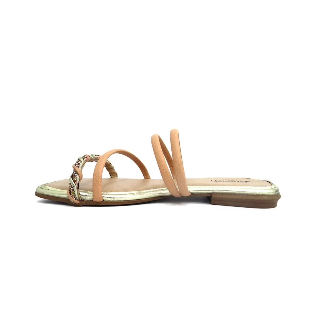Chinelo Mississipi Rasteira Q8361 Mel/Champagner Chinelo Mississipi Rasteira Q8361 Mel/Champagner