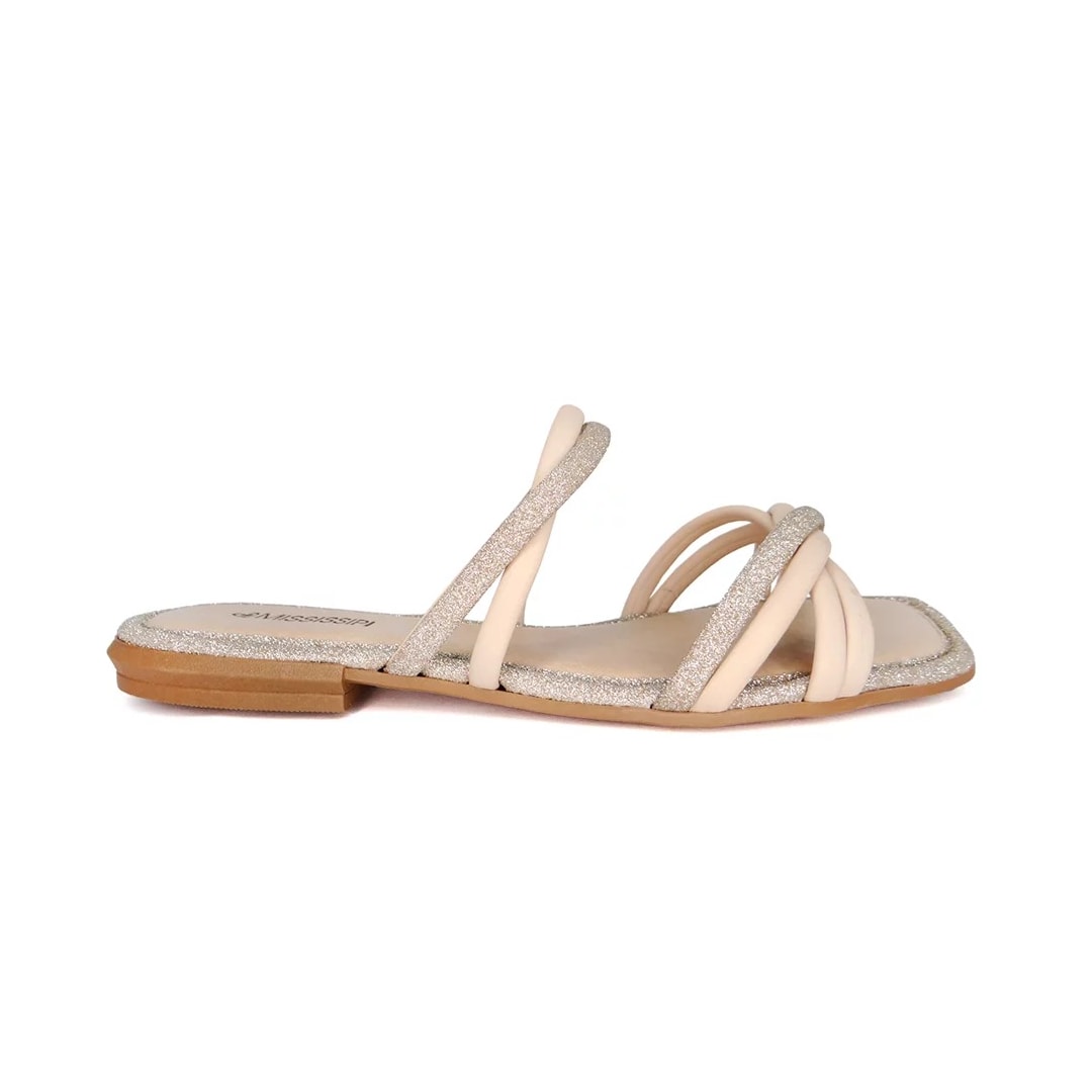 Chinelo Mississipi Rasteira Q9663 Aveia