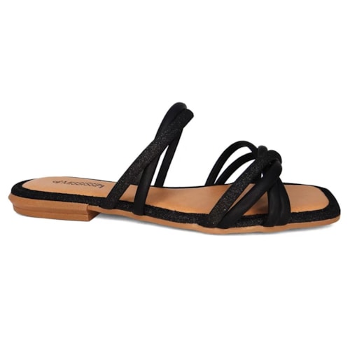 Chinelo Mississipi Rasteira Q9663 Preto