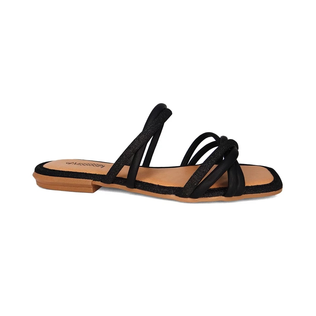Chinelo Mississipi Rasteira Q9663 Preto