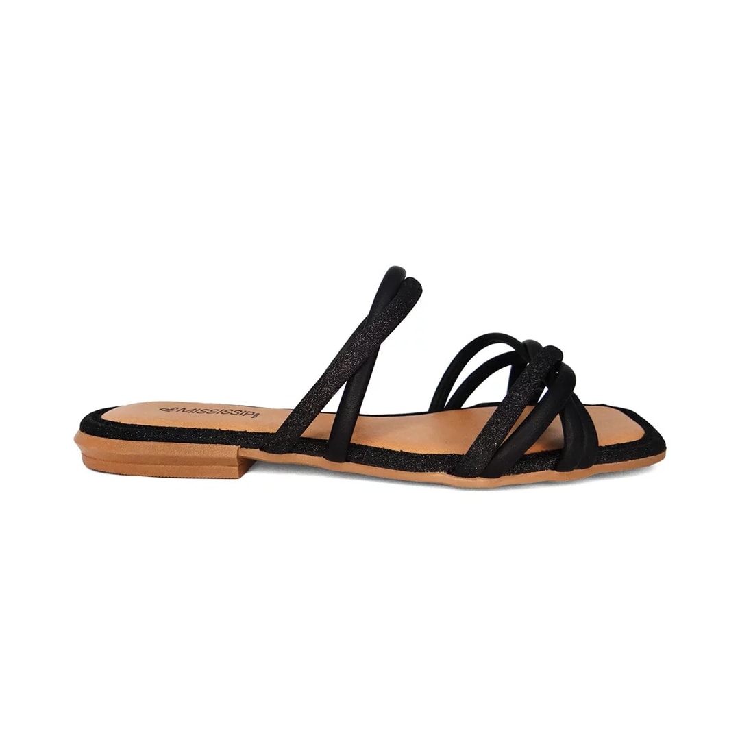 Chinelo Mississipi Rasteira Q9663 Preto