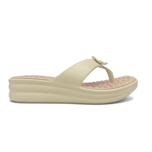 Detalhe - Chinelo Modare De Dedo Conforto 7213.101 Creme