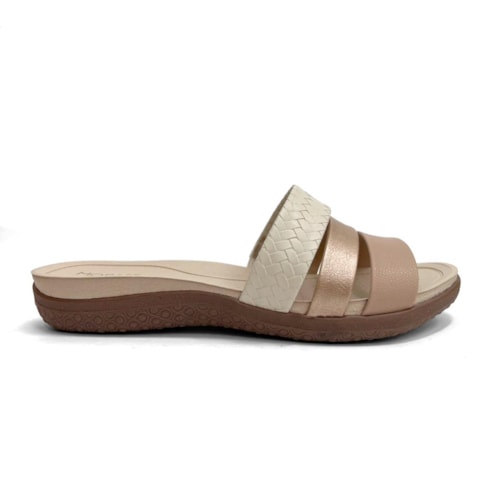 Detalhe - Chinelo Modare Rasteira Conforto 7125.200 Bege/Creme