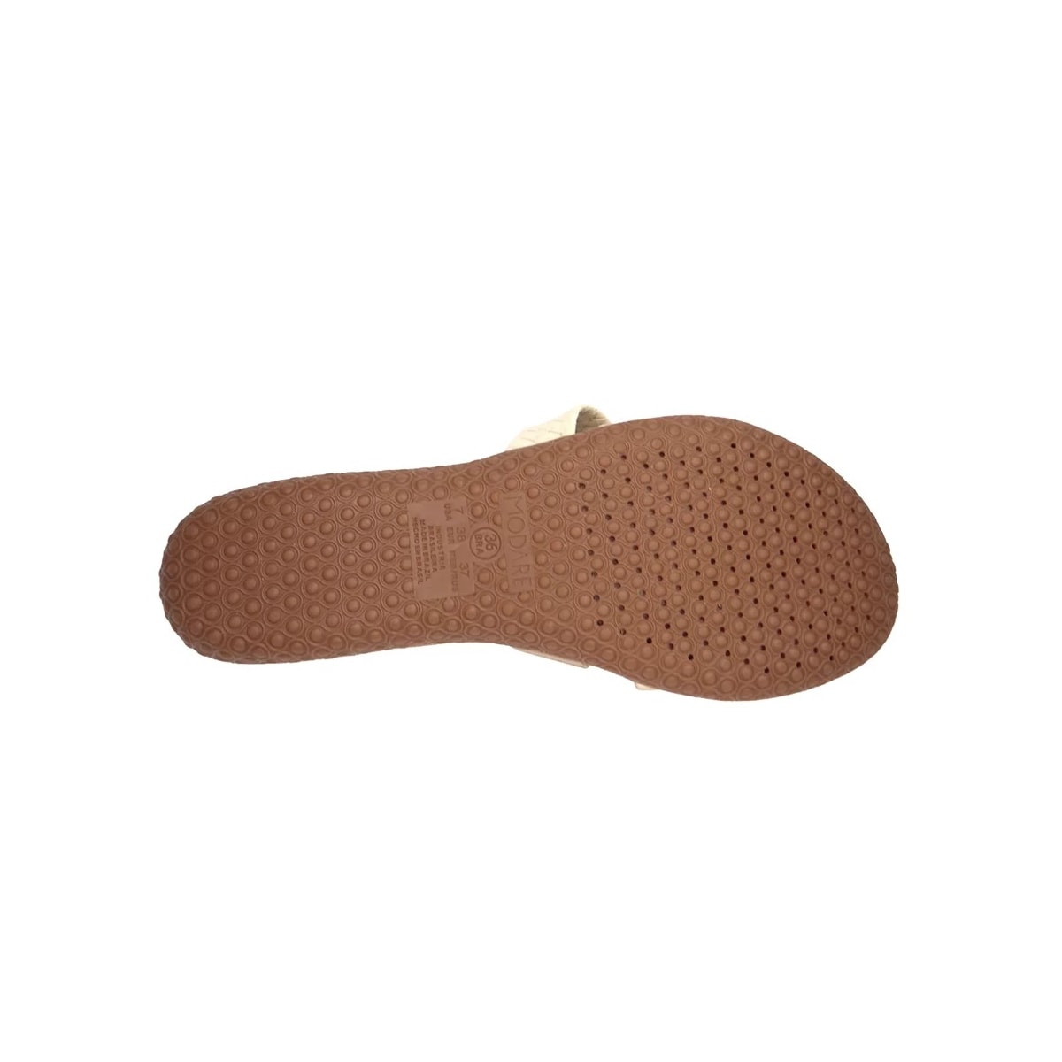 Chinelo Modare Rasteira Conforto 7125.200 Creme/Tan/Dourado Chinelo Modare Rasteira Conforto 7125.200 Creme/Tan/Dourado