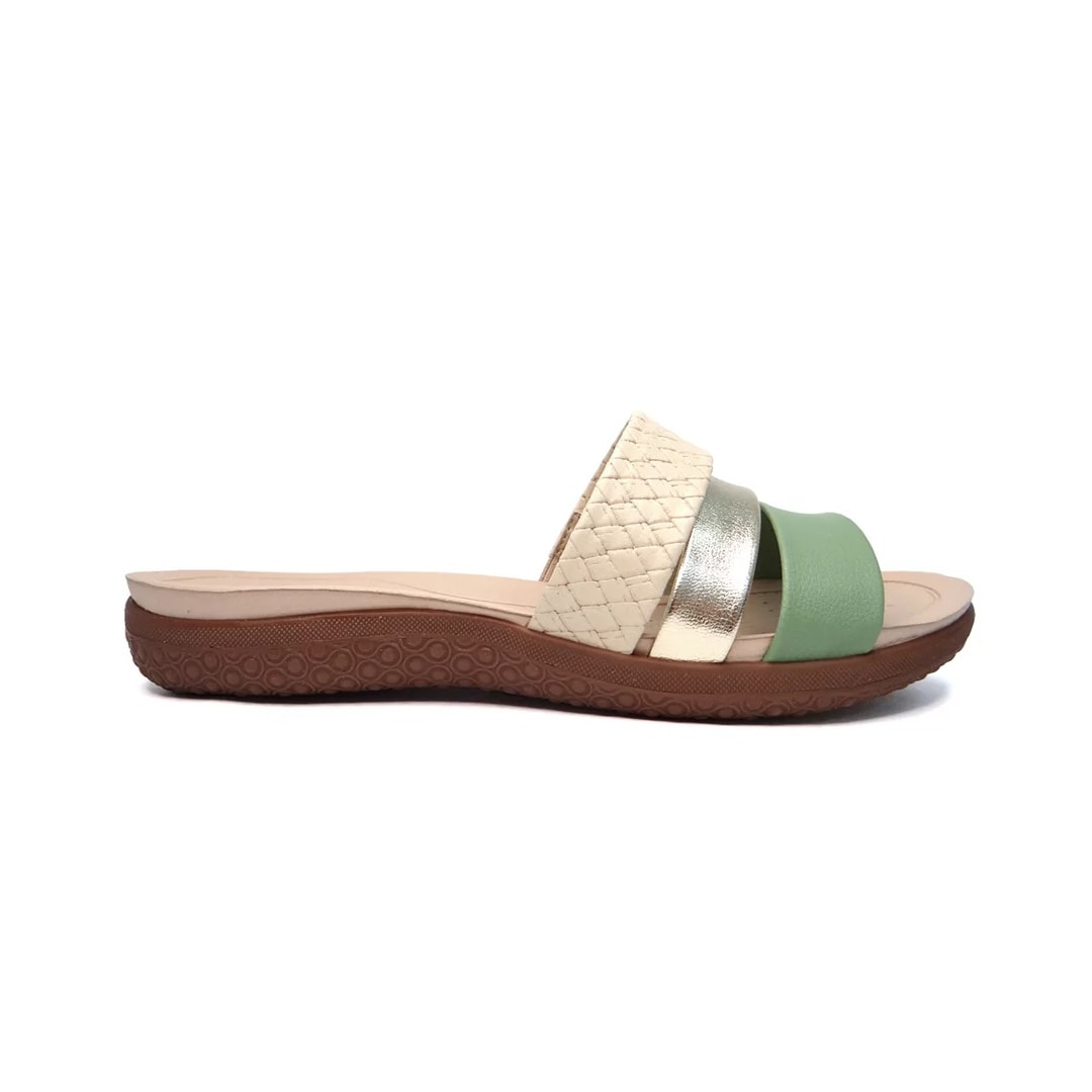 Chinelo Modare Rasteira Conforto 7125.200 Creme/Verde Alecrim/ Chinelo Modare Rasteira Conforto 7125.200 Creme/Verde Alecrim/