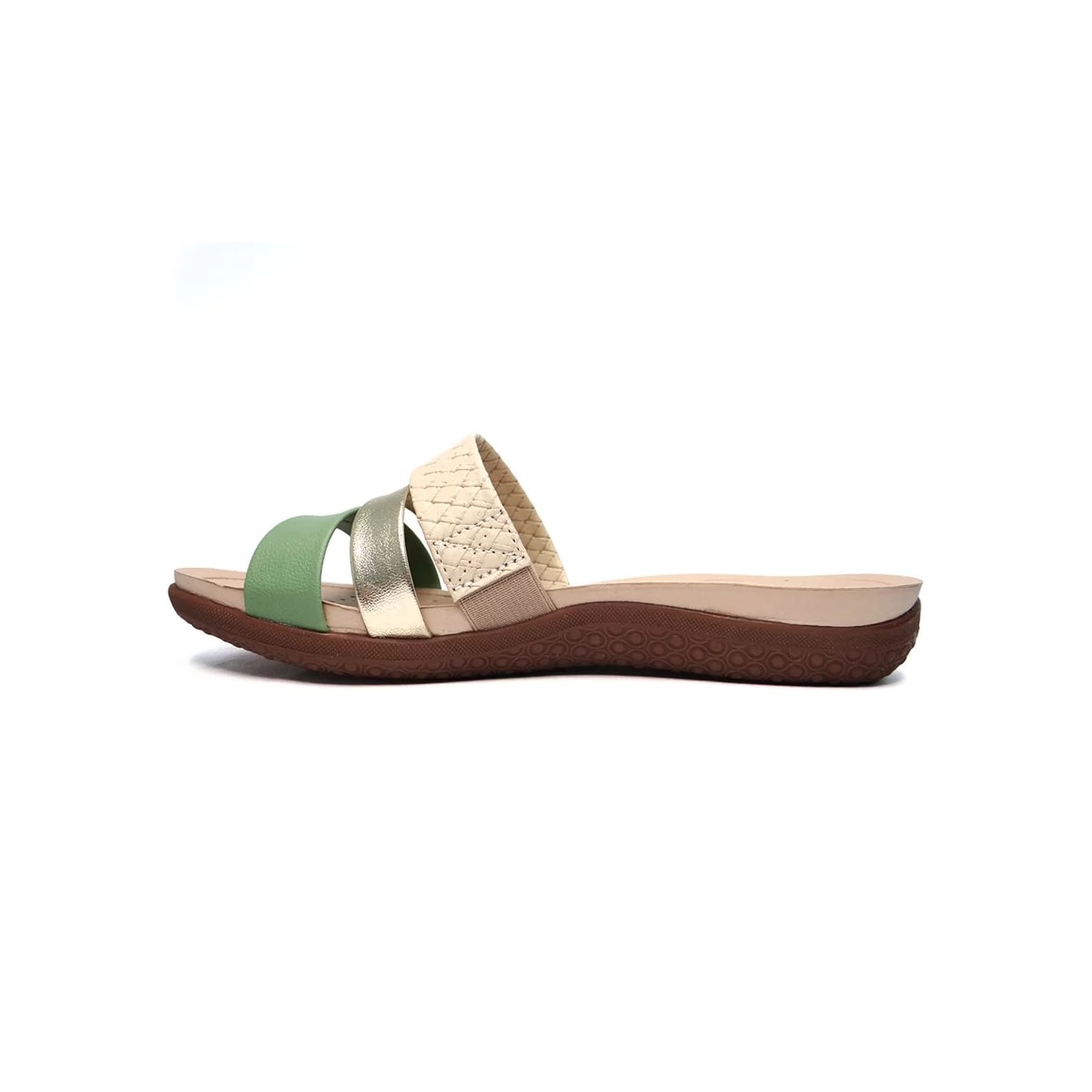 Chinelo Modare Rasteira Conforto 7125.200 Creme/Verde Alecrim/ Chinelo Modare Rasteira Conforto 7125.200 Creme/Verde Alecrim/