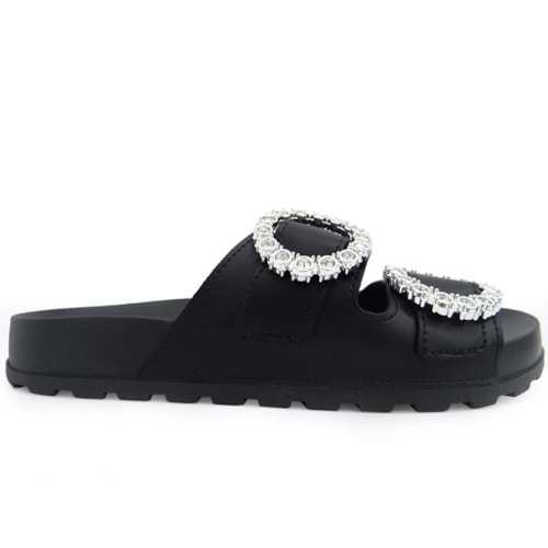 Detalhe - Chinelo Moleca Birken Flatform 5436.423 Preto